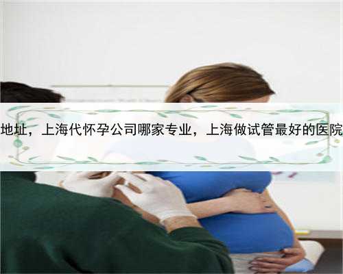 正规代孕地址，上海代怀孕公司哪家专业，上海做试管最好的医院是哪家？