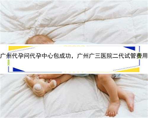 广州代孕问代孕中心包成功，广州广三医院二代试管费用